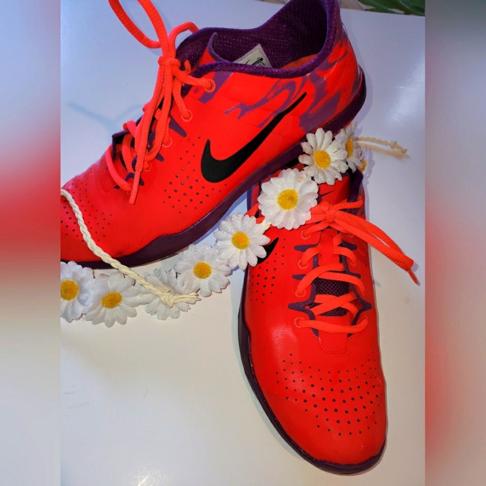 NIKE Neon Red Studio Trainer
